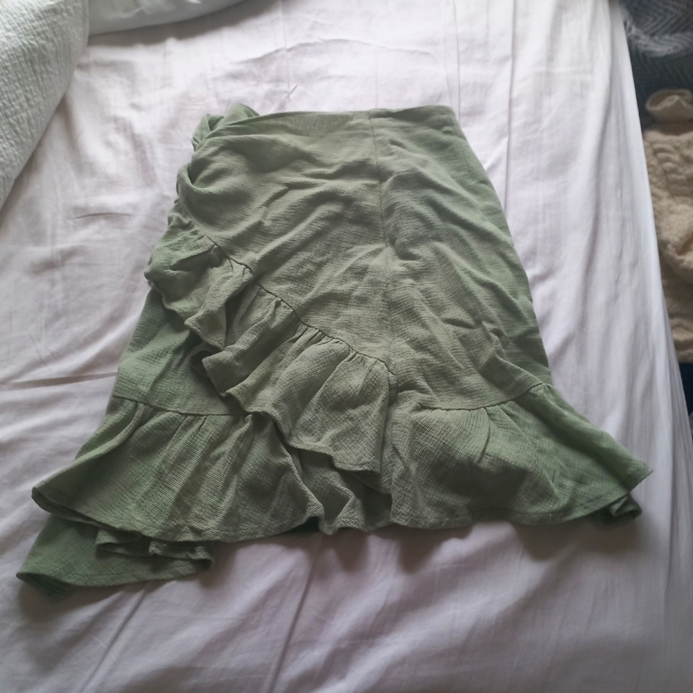 Green skirt